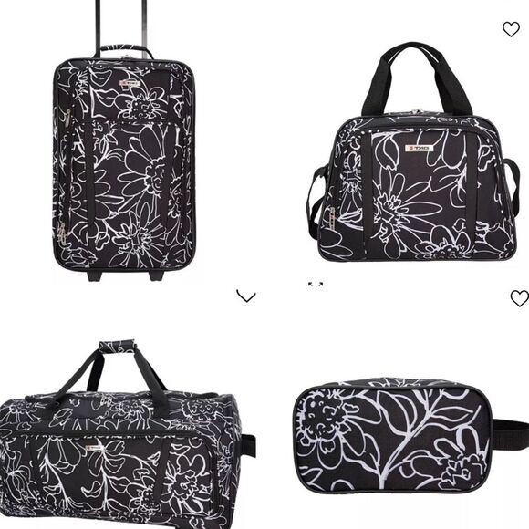 TAG Freehold 4-Piece Softside Spinner Luggage Softside Luggage Set suitcase - Picture 1 of 12